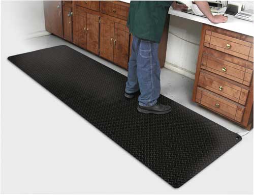 Smooth Top Conductive Anti-Fatigue Mats - 1/2 Thick - 2' x 3' SSTCAF